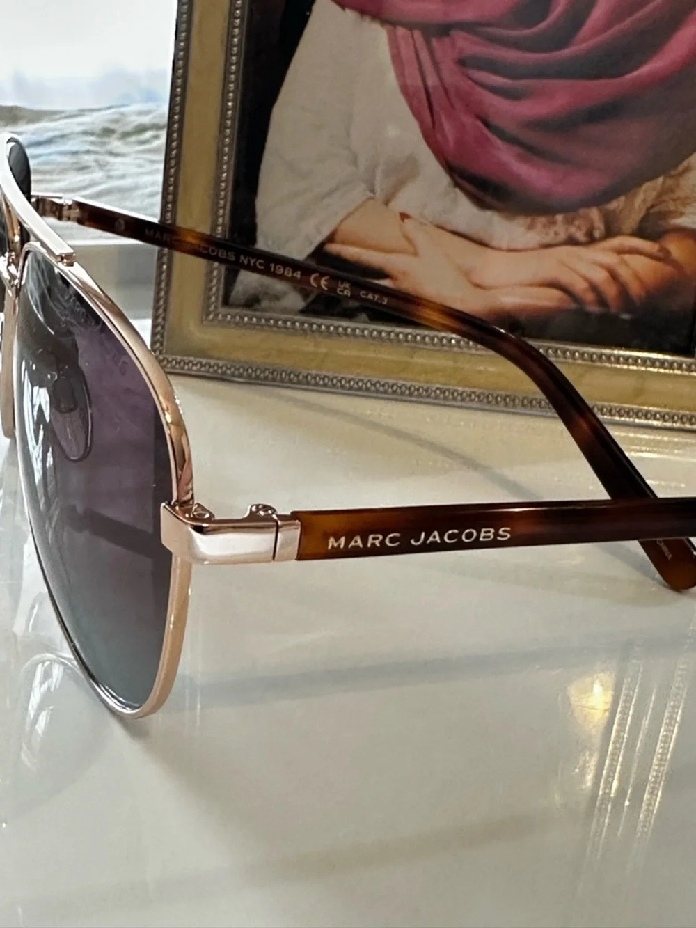 Marc Jacobs MARC 760/S Gold Aviator Sunglasses